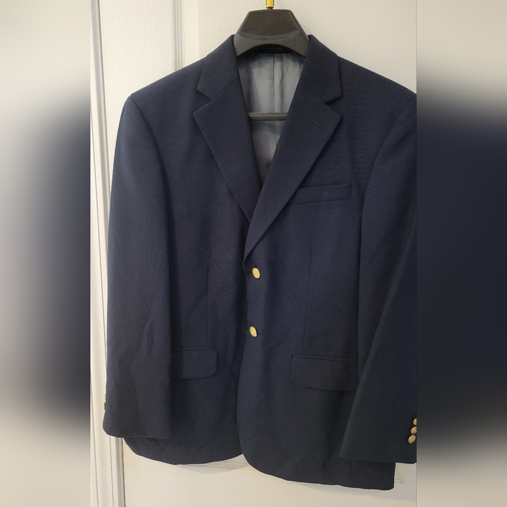 Stafford Blue Sport Coat Classic Tailoring